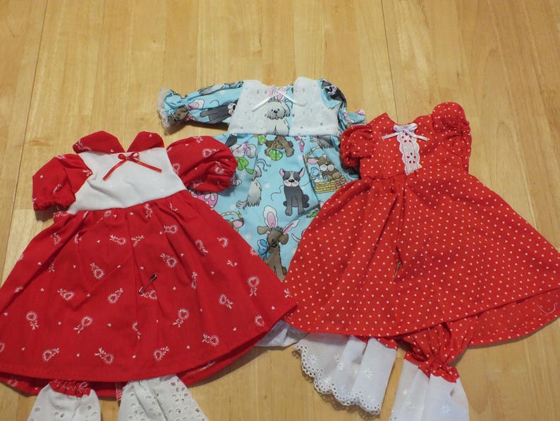 15" Baby Doll Holiday Outfits - Sleeper/Romper/Dress Holiday Outfits 15 " Doll - Various Holiday Outfits for 15 inch doll image 5