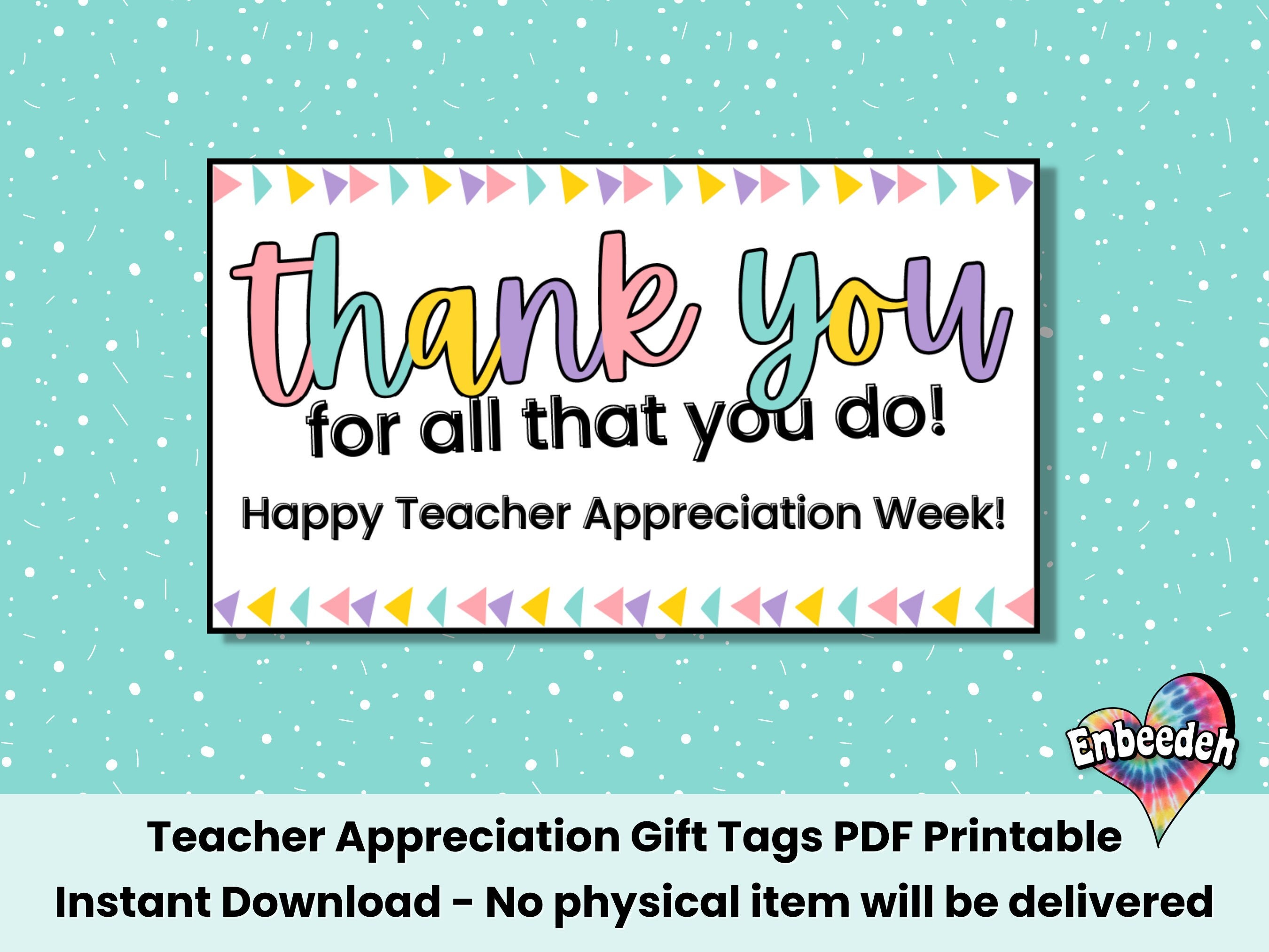 teacher appreciation week thank you