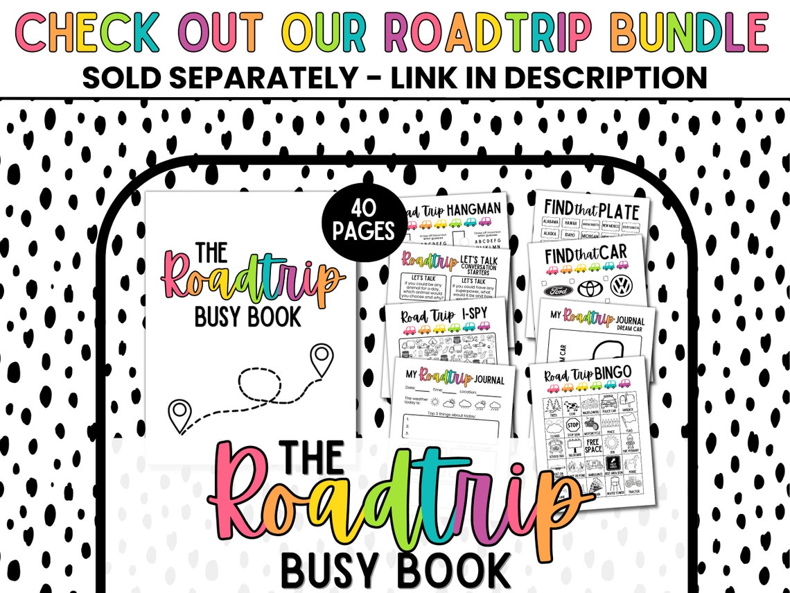 Hangman Game Printable | Kids Road Trip Fun | Summer Activity | Car ...