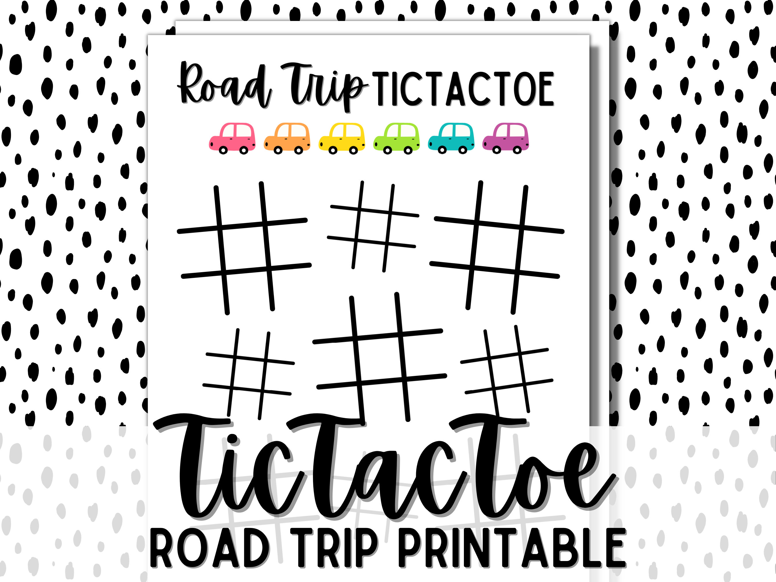 Tic Tac Toe Game Printable | Kids Road Trip Fun | Summer Activity | Car ...