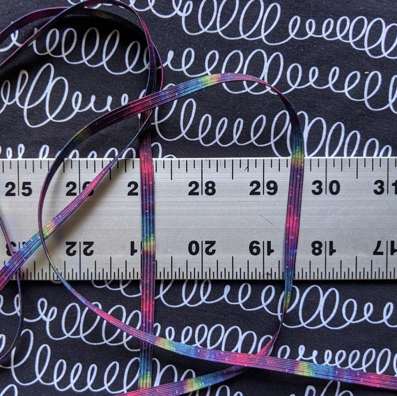 Rainbow galaxy elastic - 3/16(5mm)" braided elastic