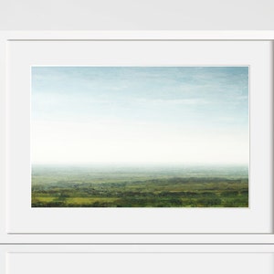 Uitzicht vanaf Rivington Pike, Lancashire, landschapsschilderkunst, optionele archiefmontage, digitale kunst, abstract landschap, Art Print, Fine Art