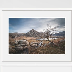 Tryfan, Glyderau, Snowdonia, Wales, Landscape Photography, Photographic Print, Photographic paper, Optional Archival Mountboard, Art Print,