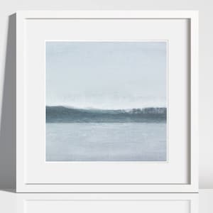 Three Lowes (square), Entwistle Reservoir, Lancashire, Landscape Painting, Digital Art, Abstract Landscape, Optional Archival Mount