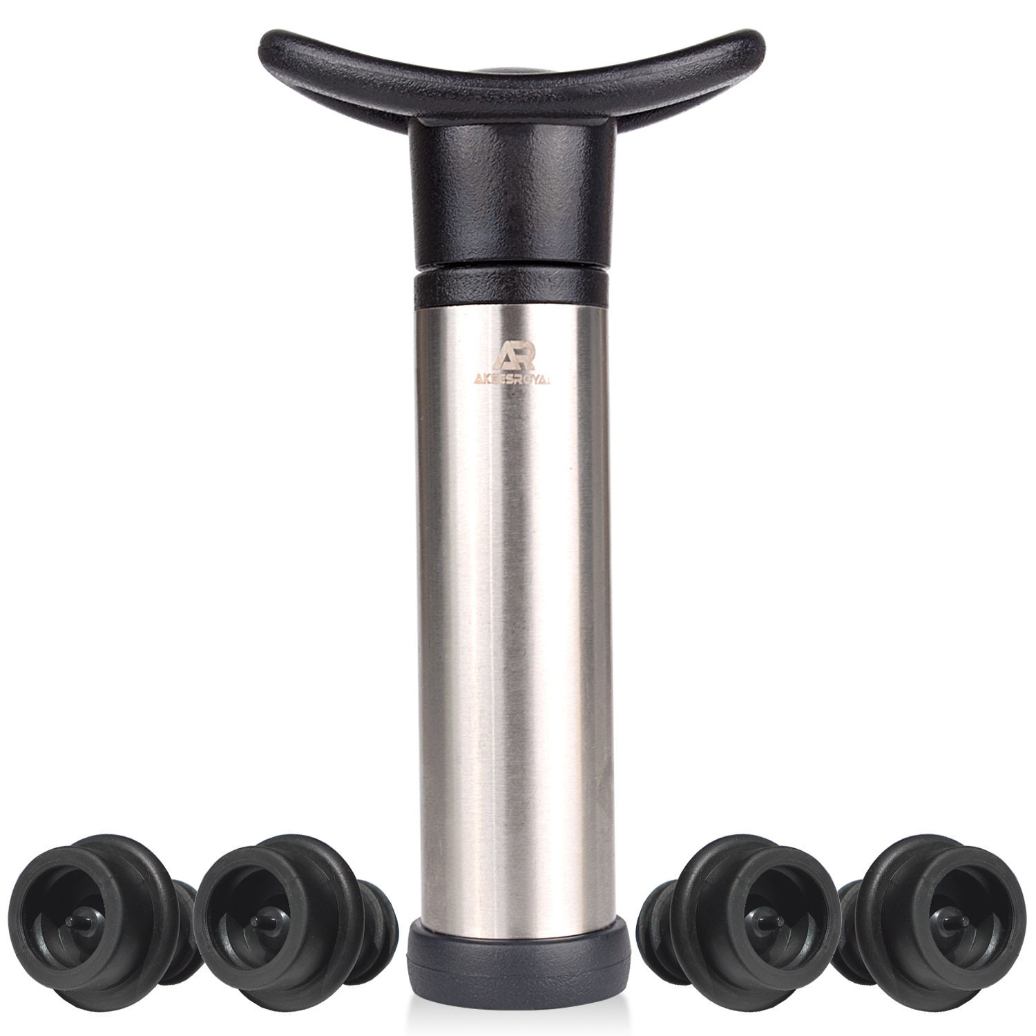 Wine Saver Vacuum Pump with 4 Air Bottle Stoppers and Wine Etsy