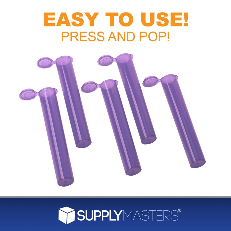 Doob Tubes Purple Airtight 4.5 Kingsize Squeeze Pop Top Joint