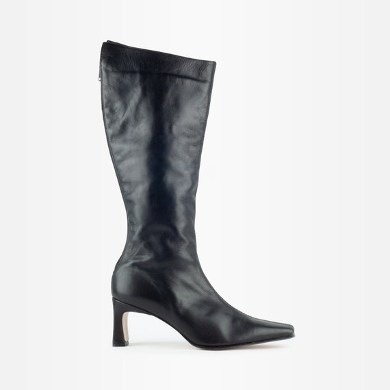 Leather Boots, Knee High Boots, Calf Boots, 90s Le