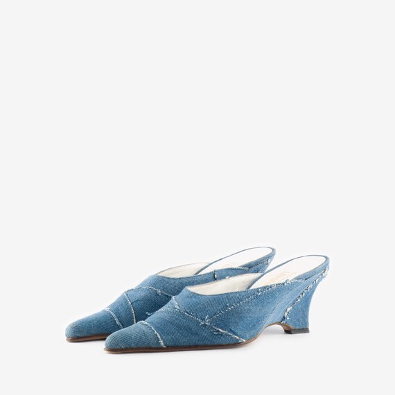 90’s/Y2K Patchwork Denim Mules