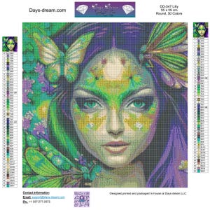 Lilly Diamond Painting - Etsy