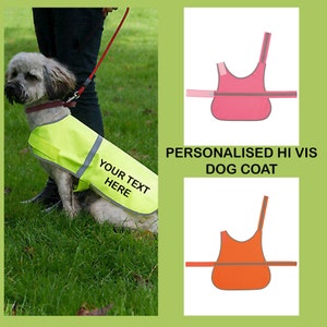 Personalised Dog Coat, Dog Vest, Warning Vest, No Dogs