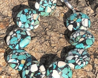 Turquoise mosaic bracelet