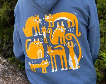 Sudadera con capucha Funky Cats