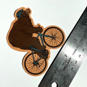 Biking Bear Sticker