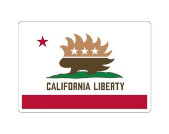 California Libertarian Flag Sticker