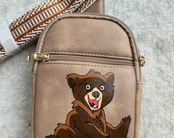 Brother Bear / Disney Bag / Fanny Pack / Crossbody Bag / Disney Gear / Disney Sling Bag/ Painted Bag / Disneyland / Brother Bear Bag