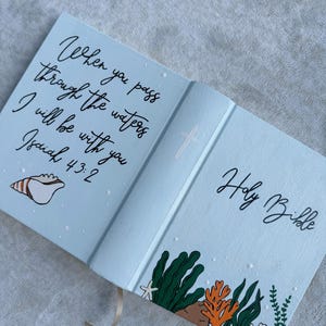 Hand Painted Bible / Journal Bible / Religious Gifts / Bible / Floral Bible / Custom Bible /Gift Ideas