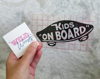 Kids on Board Decal \ car decal \ laptop decal \ water bottle decal \ funny decal \ funny saying\ gift ideas \ car accessories \ car sticker