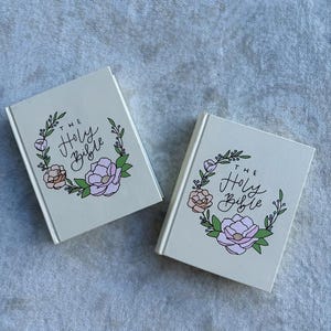 Hand Painted Bible / Journal Bible / Religious Gifts / Bible / Floral Bible / Custom Bible /Gift Ideas