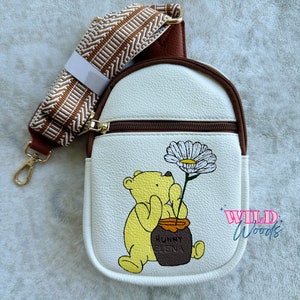 Winnie the Pooh / Disney Bag / Fanny Pack / Crossbody Bag / Disney Gear / Disney Pooh / Disney / Painted Bag / Disneyland / Disneyland Bag