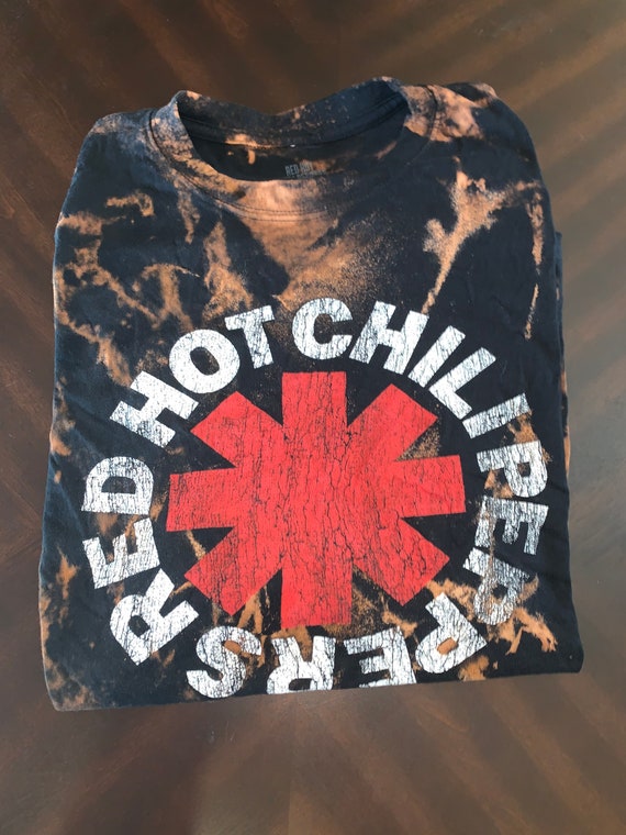 Hand Tye-Dyed Red Hot Chili Peppers Tee | Etsy