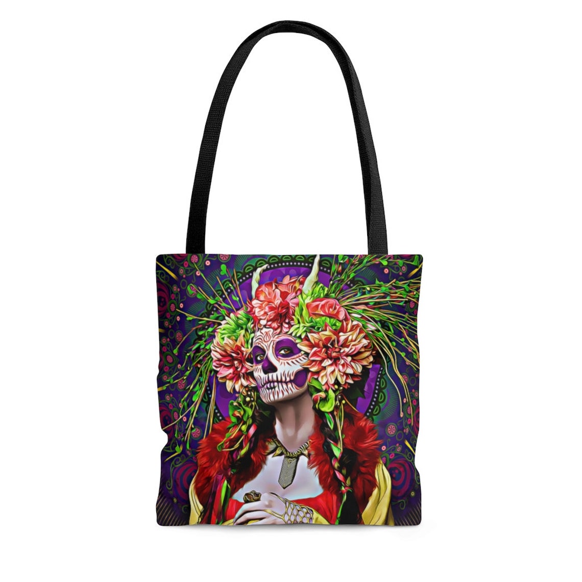 Day of the Dead Tote Bag - Etsy