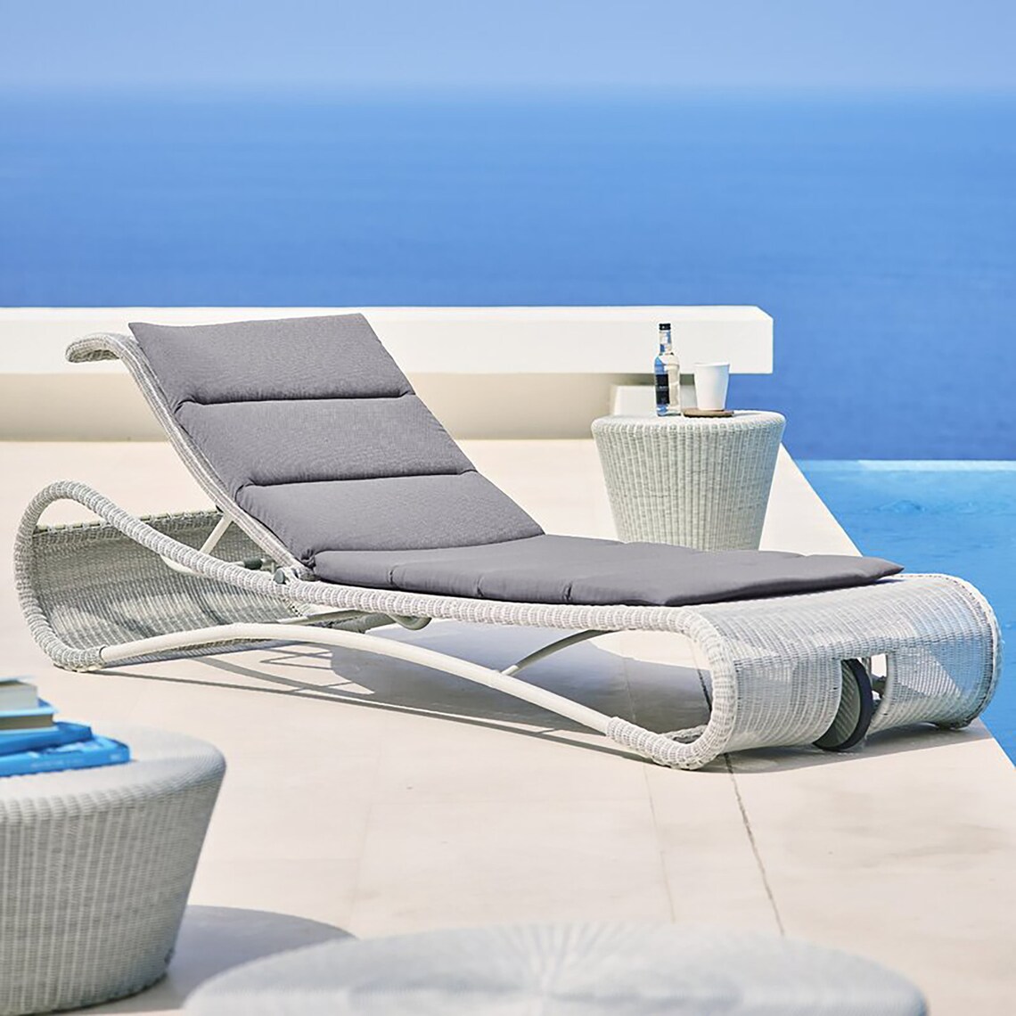 H&N Luxury Patio Chaise Lounge HN017 Etsy