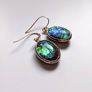 Northern Lights Earrings, Aurora Borealis Earrings, Labradorite Earrings, Glam Earrings, Lightweight Earrings, Prom Jewelry image 2