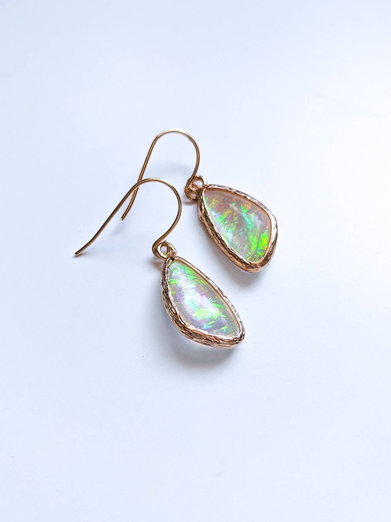 Color Changing Aurora Borealis Earrings: Boho Galaxy Dangle Earrings