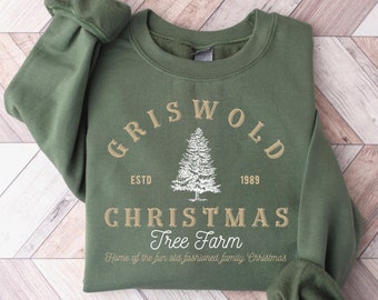 Griswold Christmas Sweatshirt. Christmas Sweatshirt. Funny Christmas Crewneck. Holiday Shirt. Xmas Family Sweatshirts. Funny Christmas Gold.