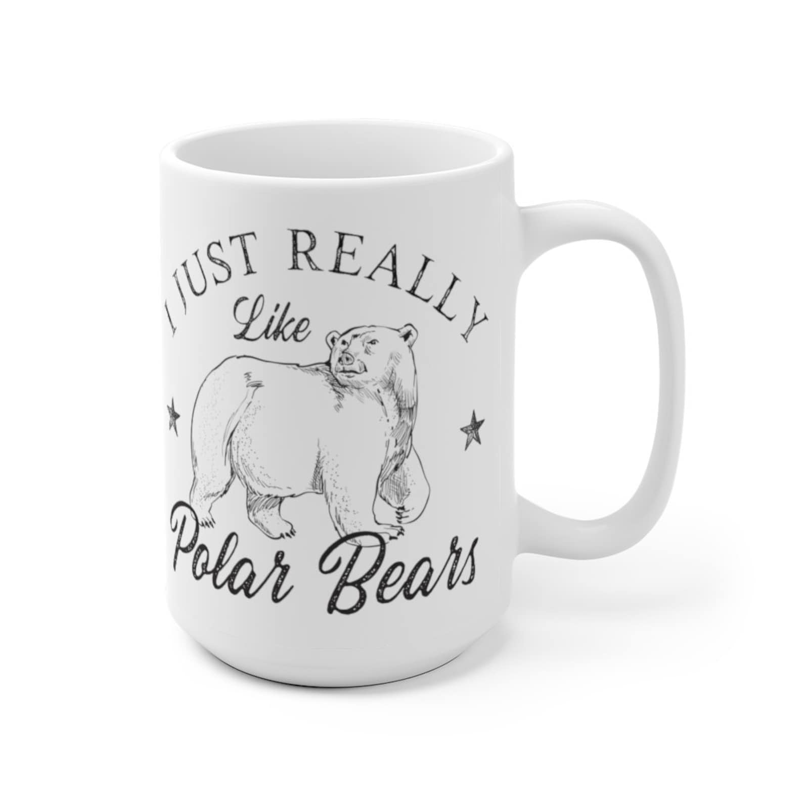 Polar Bear Mug. Polar Bear Gifts. Animal Lovers Coffee Mug. | Etsy