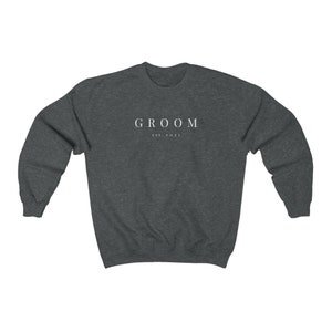 Groom Sweatshirt. Custom Groom shirt. Wedding gift Est 2021 for Groom. Bride and Groomsmen sweater. Matching couples engagement. Serif. image 7