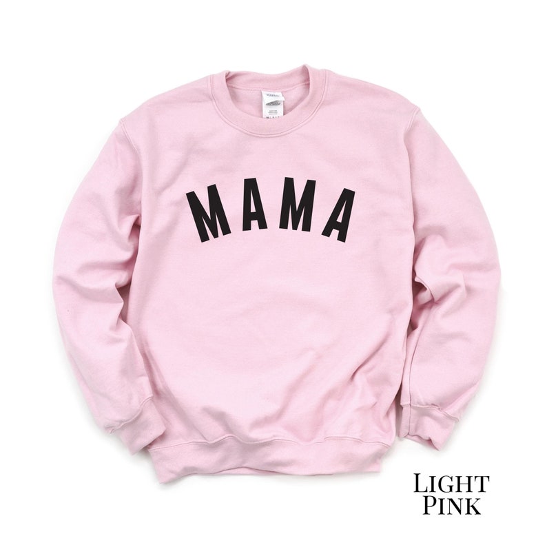 Mama Sweatshirt Block Letters. Mama crewneck. Mama t-shirt. Mother's Day gift. New mom gifts. Minimal tee for mama. Oversized Motherhood.. Light Pink