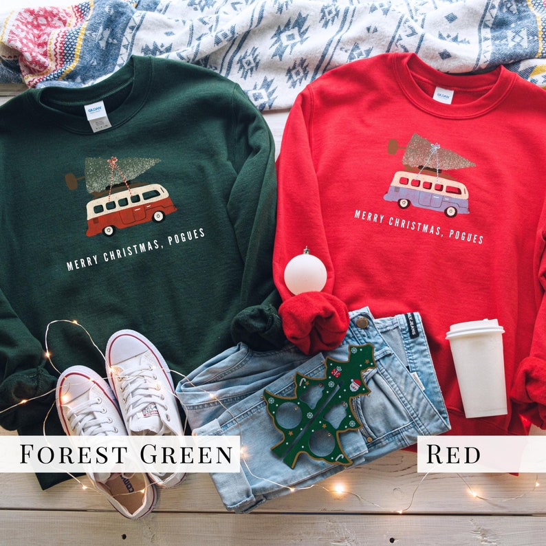 Merry Christmas, Pogues Sweatshirt. Funny Christmas Hoodie for Teens Unisex Adult . Pogue Life Gift. Outer Banks Xmas. image 8