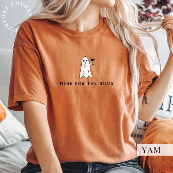 Here For The Boos - Wine T-Shirt Here For The Boos - Wine T-Shirt