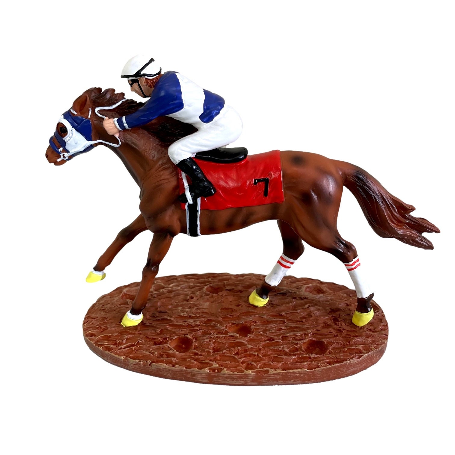 競走馬の置物 彫像 装飾 サラブレッド 騎手付き 競馬 - Etsy 日本