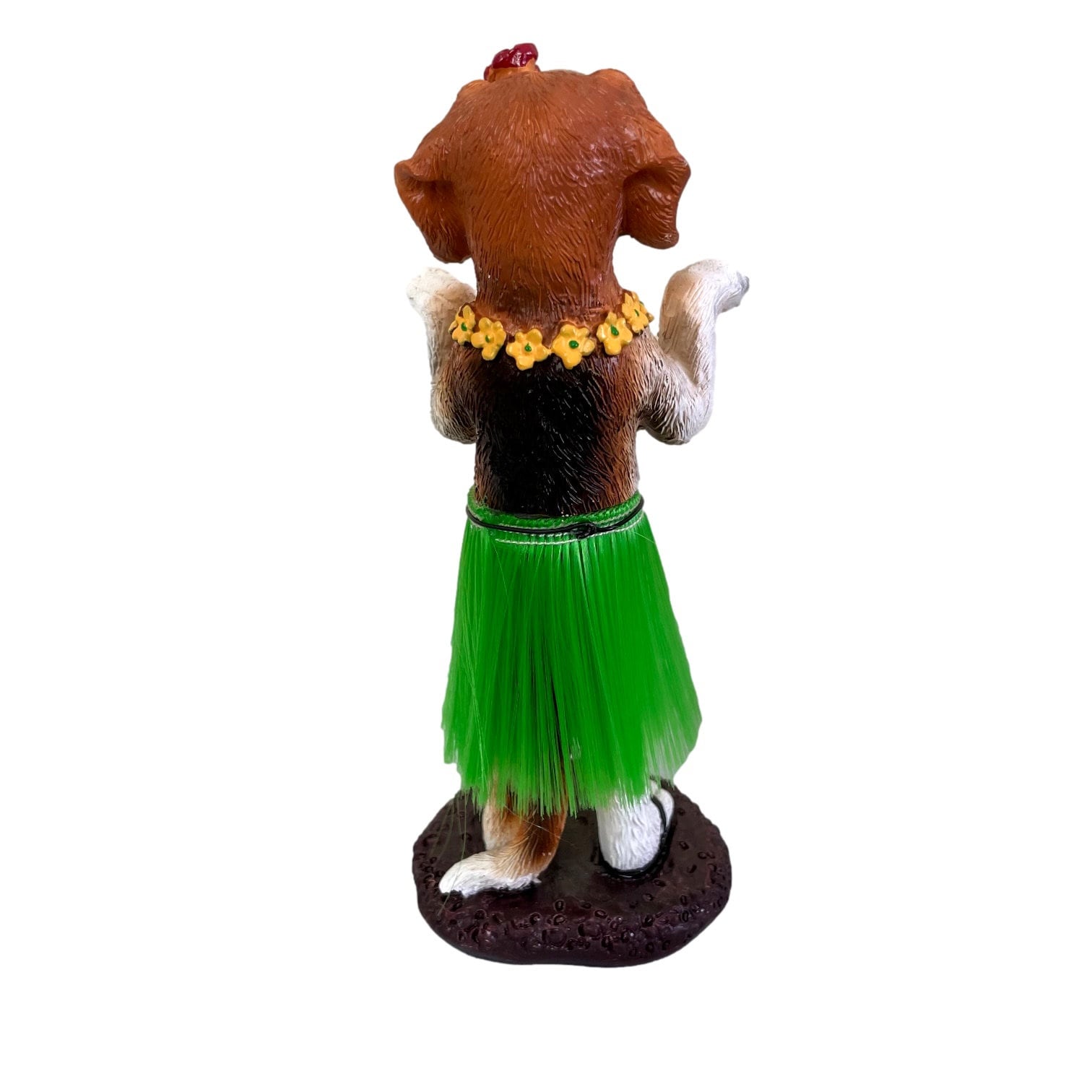 Beagle Dashboard Hula Dog Hawaiian Dancer With Lei & Grass Etsy