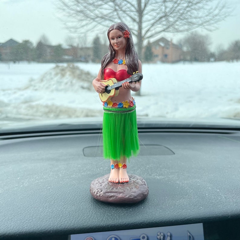 Hula Girl Doll Dashboard Car Accessories Bobblehead for Van Etsy