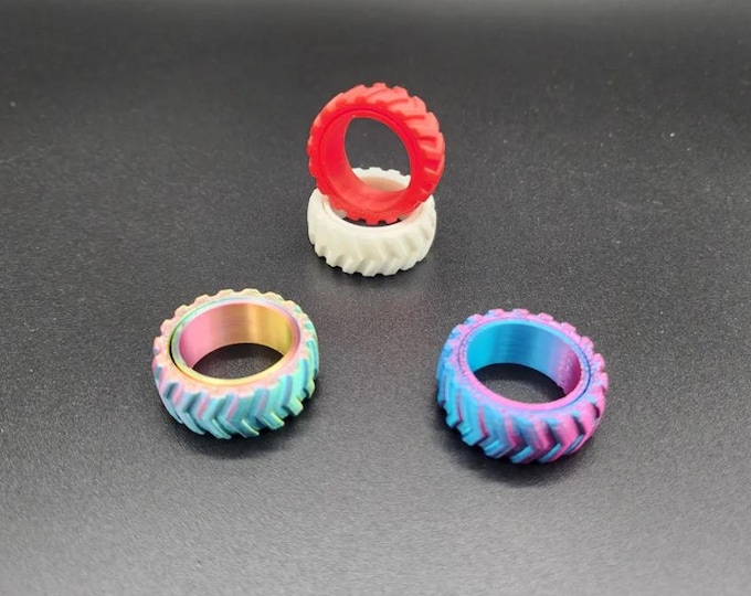 Print in Place Chevron Fidget Ring - .3mf & .stl - Etsy