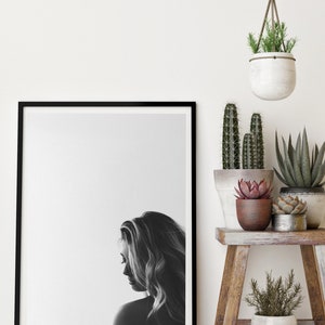 Black and White Decor, Digital Wallpaper, Fine Art Print, Minimalist Print, Contemporary Wall Art, Digital Download