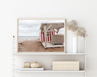 Gestrandete Strand Hütte Druck, Prinz Edward Island Druck, Ostküste Kunst, Wandkunst, Strand, Beachy Dekor, digitaler Download