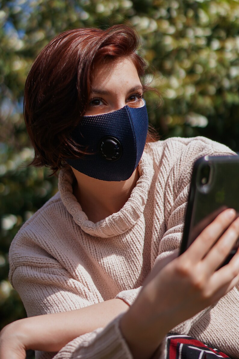 Breathable Fabric Face Mask Free and Fast Shipping 3 Layer Etsy
