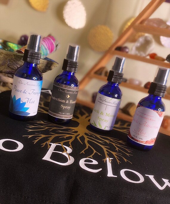 Smudge Sprays Mists Peace Love Money Or Protection 2oz Etsy