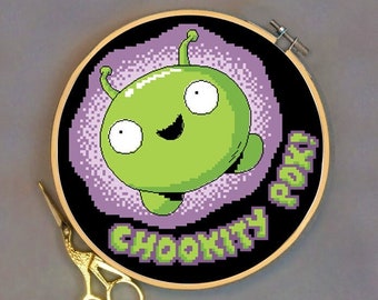 Patrón Punto de Cruz PDF - Chookity Pok!