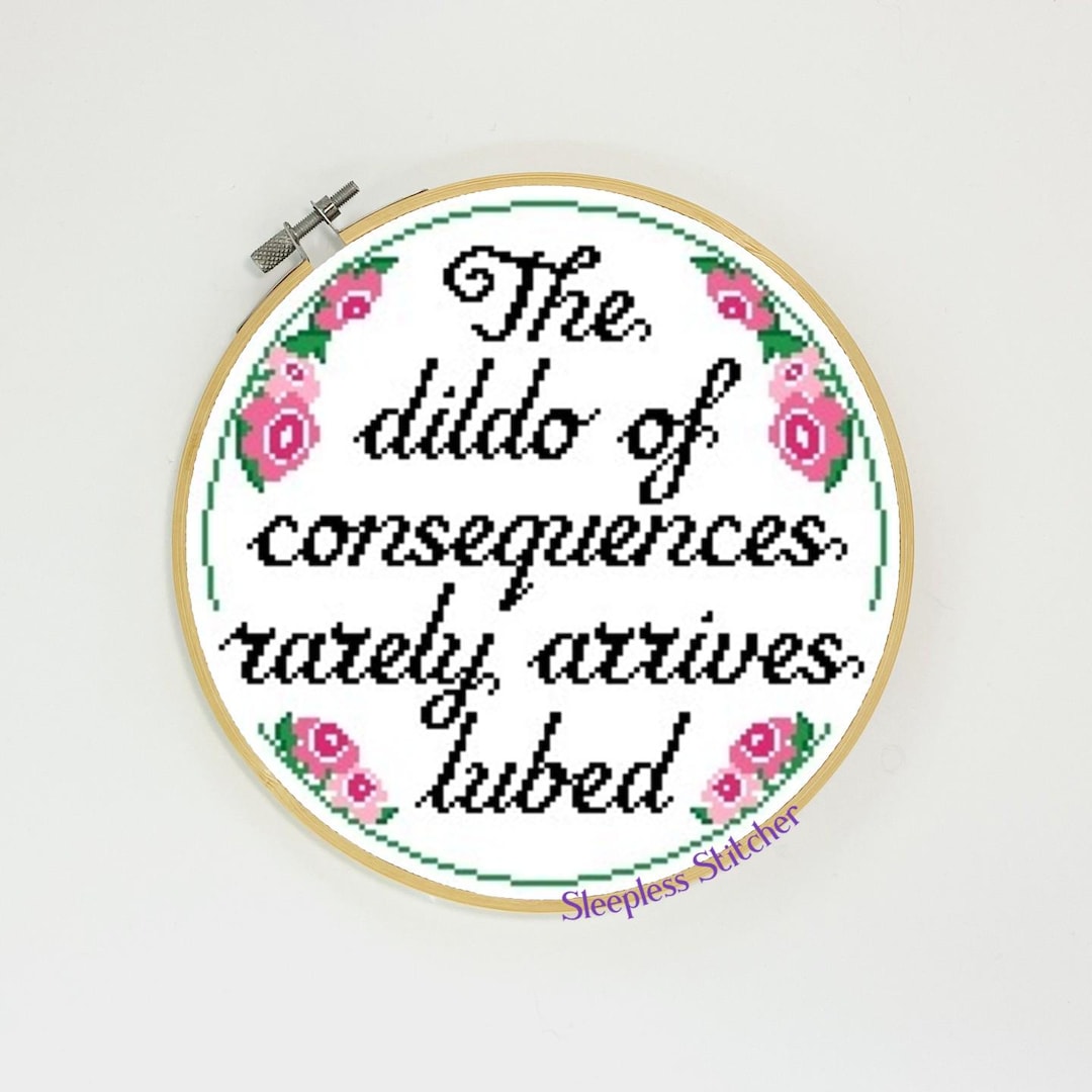 PDF Cross Stitch Pattern - the Dildo of Consequences - Etsy