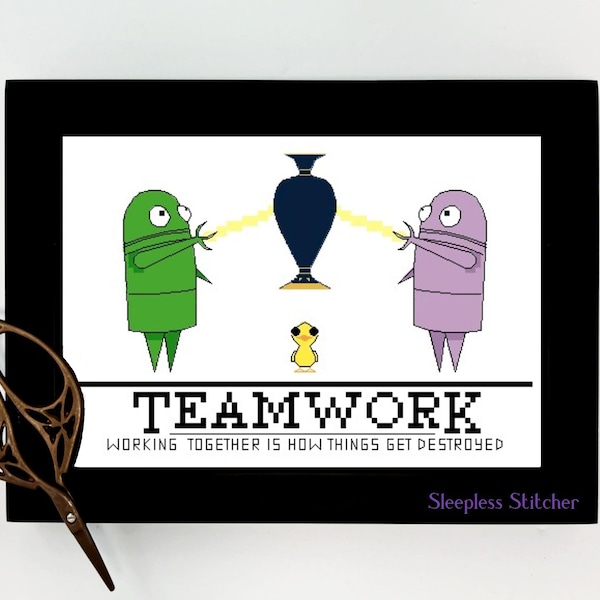 PDF Cross Stitch Pattern - Repo Teamwork