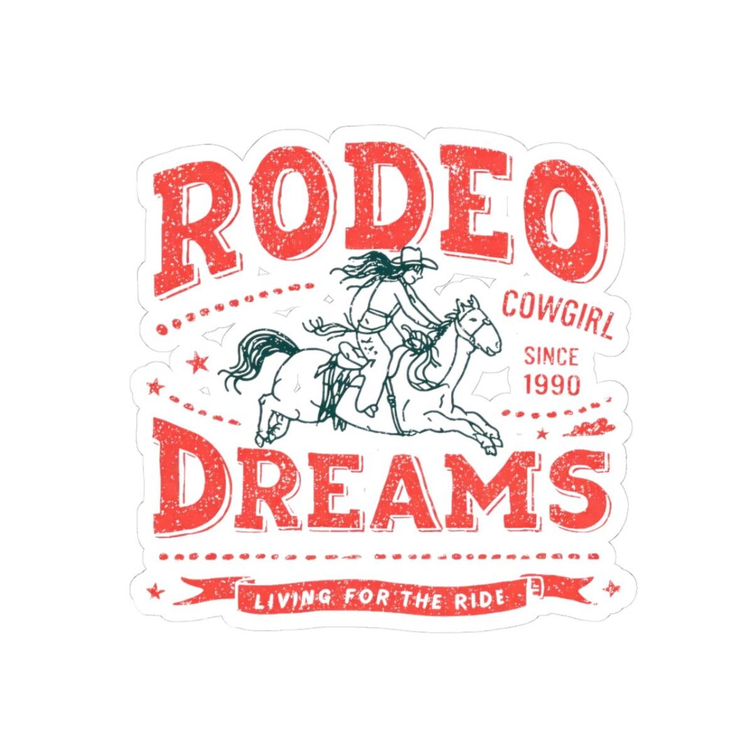 Packaging Stickers Rodeo Rodeo Sticker for Cowgirl Gift Horse Sticker for Horse Riders Gift ...