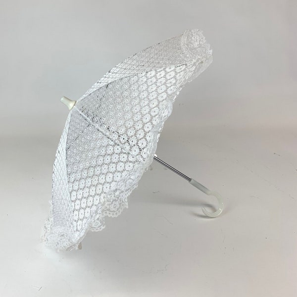 Parapluie en dentelle blanche pour enfants