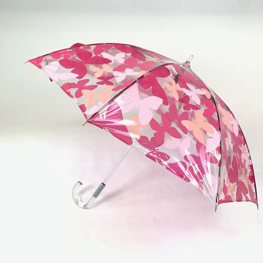 Butterfly Transparent PVC Umbrella Etsy