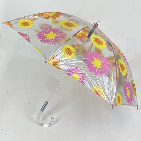 Floral Transparent PVC Umbrella