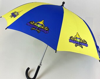 Mardi Gras Auto Open Stick Umbrella